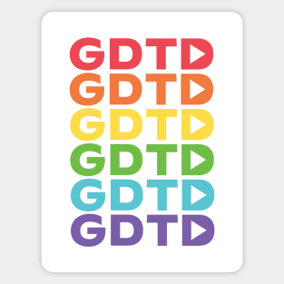 GDTD Rainbow Monogram Magnet